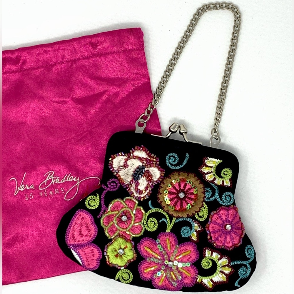 Vera Bradley 25th Anniversary Beaded Coin Purse